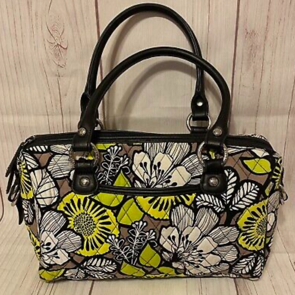 NWOT Vera Bradley Citron Satchel Purse Bag RETIRED Mini Loft Duffel Satchel 2014